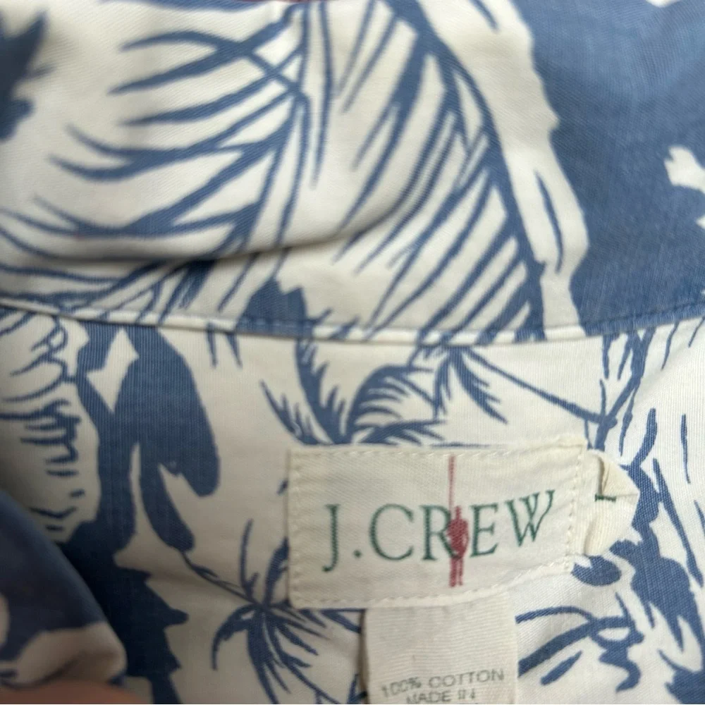 J. Crew Tropical Floral Hawaiian Shirt